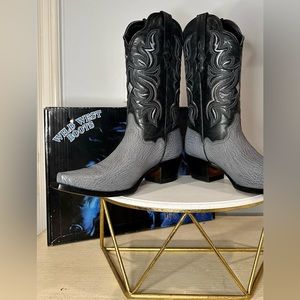 Wild West Boots Womens Genuine Shark Skin | Size: 9